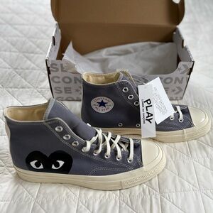 Comme des Garçons x Converse Chuck 70 Hi Steel Gray - Mens Size 10